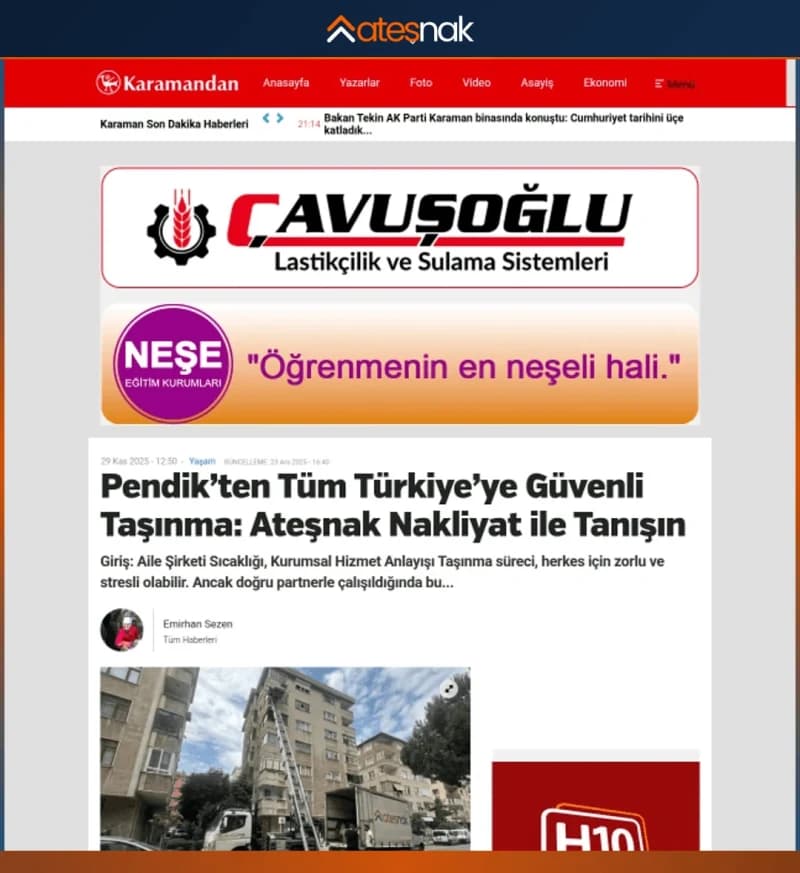 KaramandanCom - Basında Ateşnak